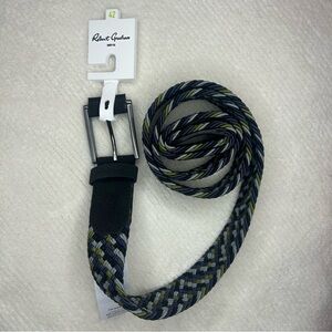 Robert Graham Men's Jacob Braided Belt - Blue, Green, and Gray